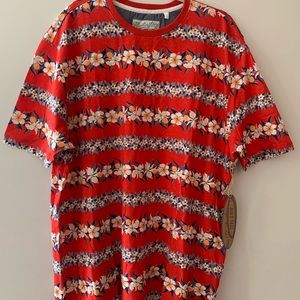 Huntington Big & Tall Red Floral T-Shirt